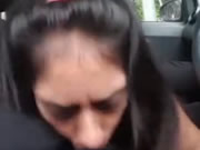 Indische Mädchen gibt Bj In Auto