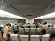 Japanischer Nackt-Flugbegleiter