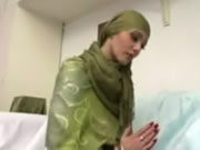 Arabische grüne Turban-Frau