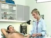 European Classic Female Doctor Scans For Body Examination